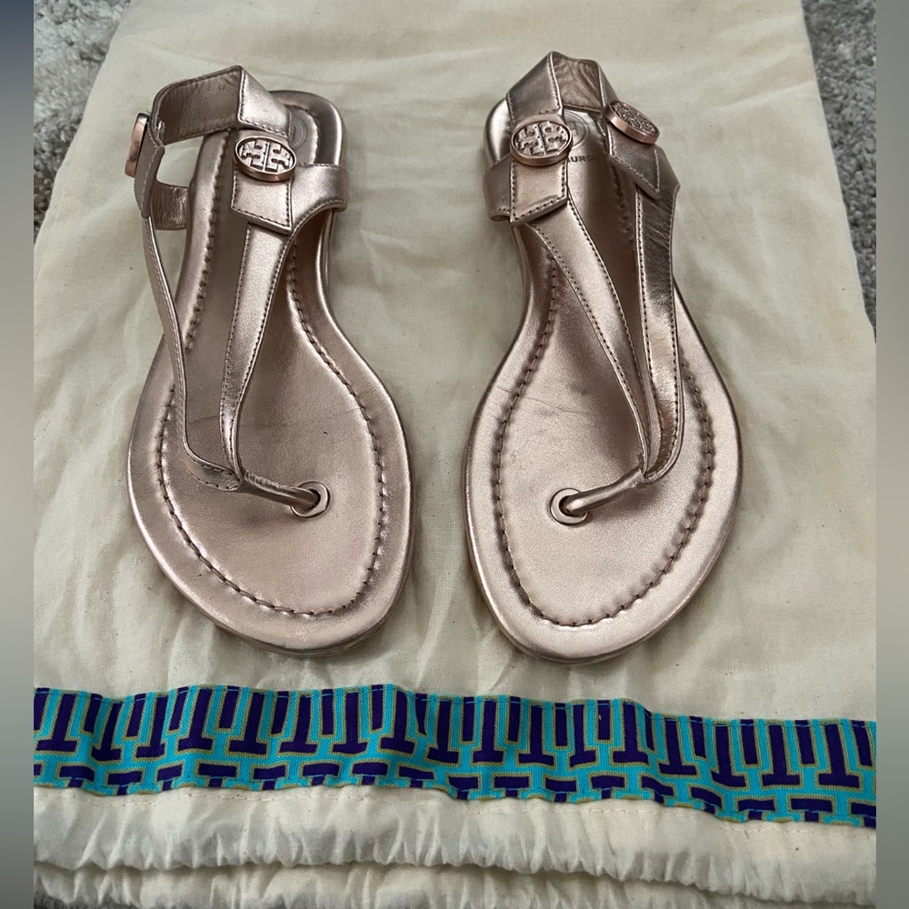 Tory Burch Rose gold Sandals